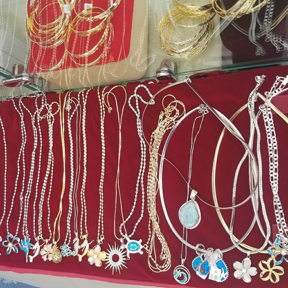 Hawaiian dip in 14k golds over 925 silver